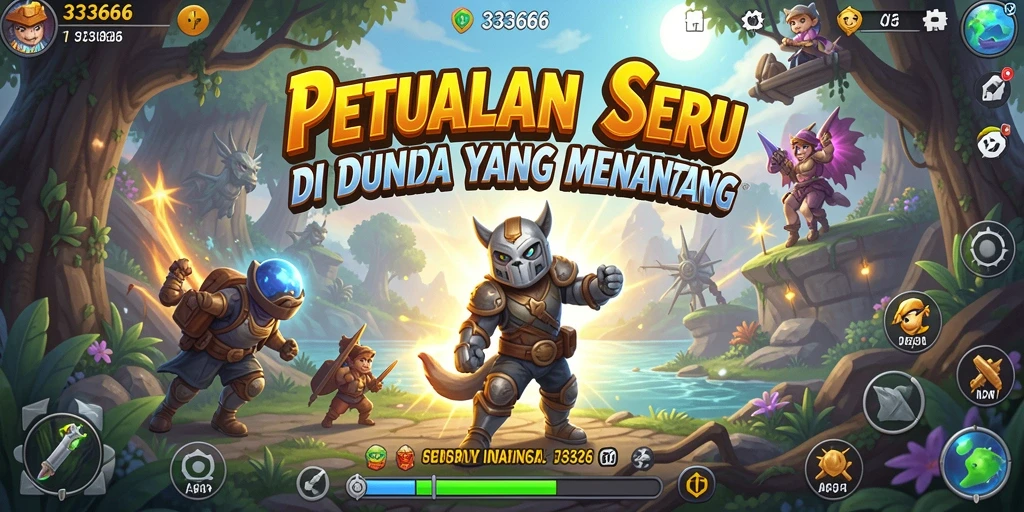 Gameplay seru dalam 333666 dengan tantangan yang menarik.