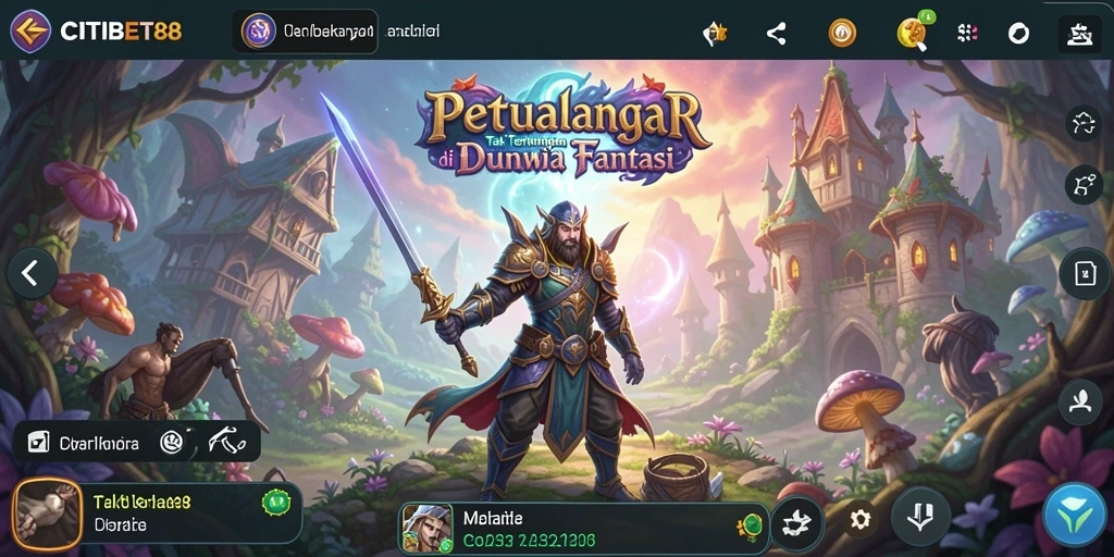 Tangkapan layar dari gameplay CITIBET88 yang menunjukkan aksi petualangan seru.