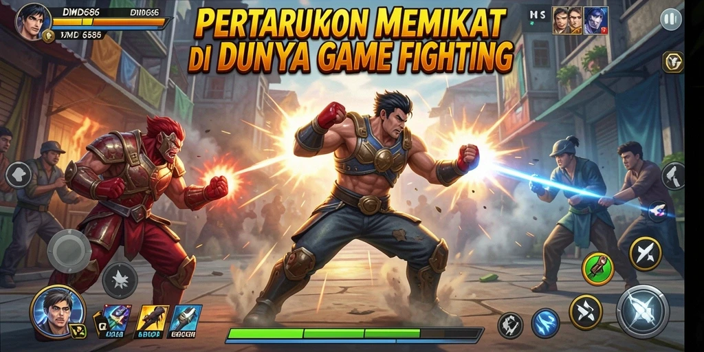 Screenshot gameplay DMD686 menampilkan momen pertarungan yang intens.