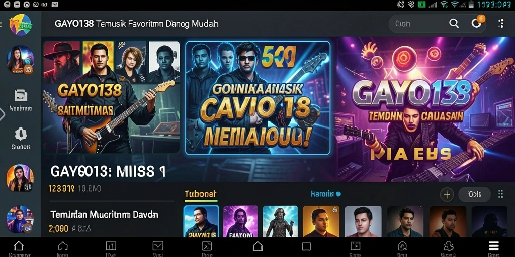 Tampilan gameplay GAYO138 yang memukau dengan berbagai pilihan lagu.