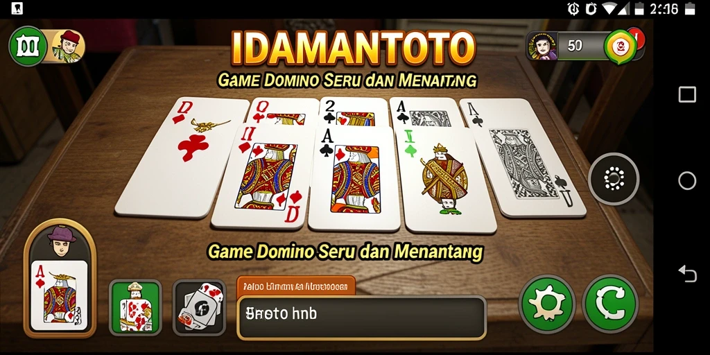 Gameplay seru dalam permainan Domino IDAMANTOTO.