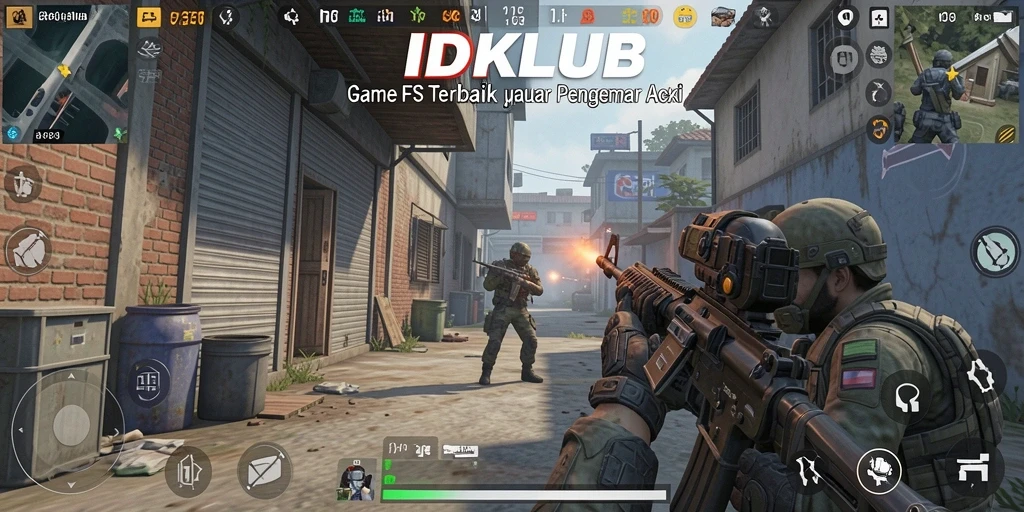 Tangkapan layar yang menampilkan aksi seru dalam gameplay FPS.