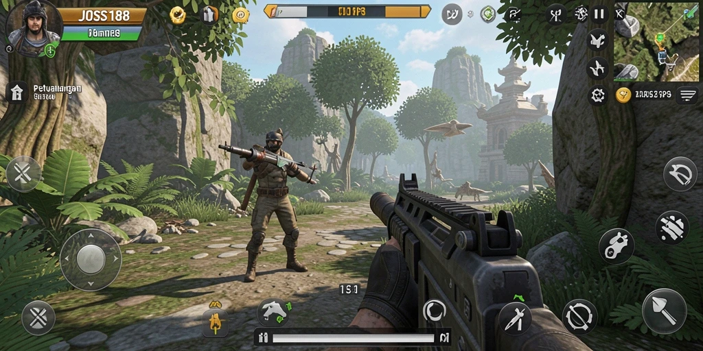 Tampilan gameplay seru di JOSS188 dengan aksi tembak-menembak yang mendebarkan.