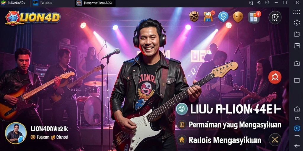 Tampilan gameplay LION4D yang menarik dan penuh warna.