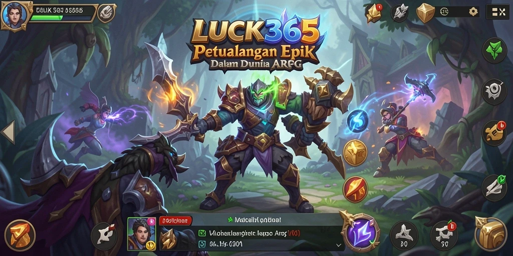 Gameplay LUCK365 menampilkan aksi pertempuran seru dan petualangan yang menantang.