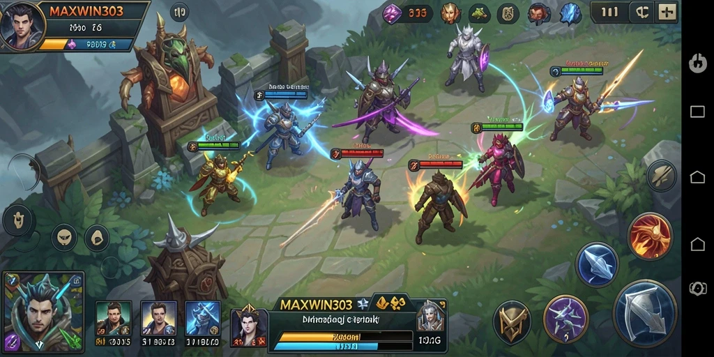 Tampilan gameplay menarik dari <strong>MAXWIN303</strong> saat bertempur di medan perang.
