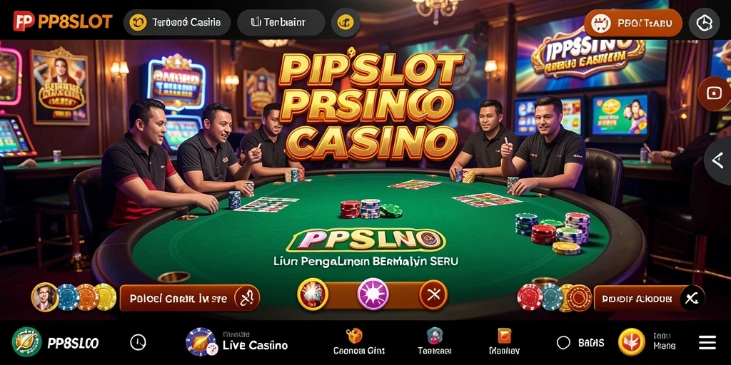 Tampilan gameplay seru dan interaktif Live Casino di PP8SLOT.