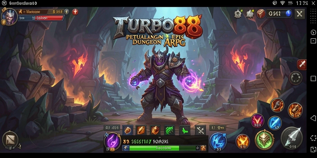 Tampilan gameplay TURBO88 yang memukau dengan aksi pertarungan yang intens.